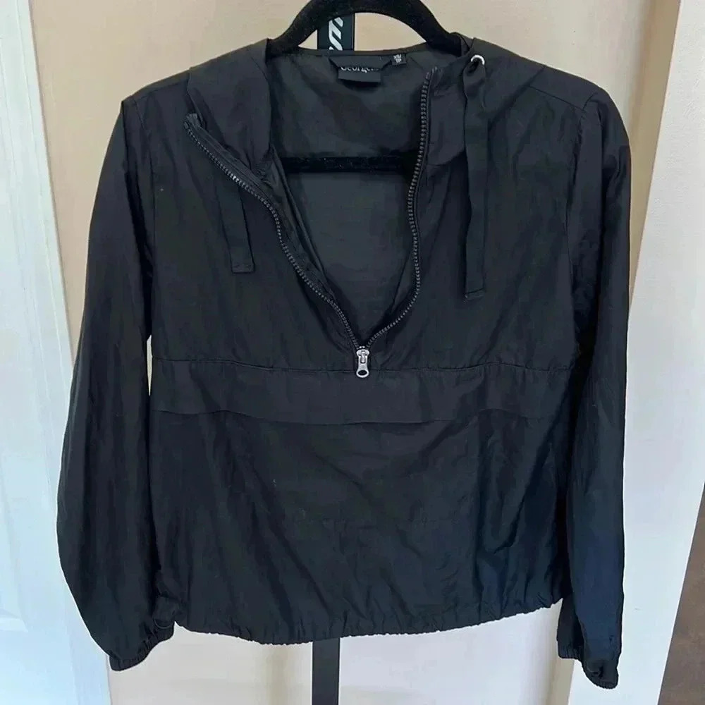 (32) spring  half zip jacket​